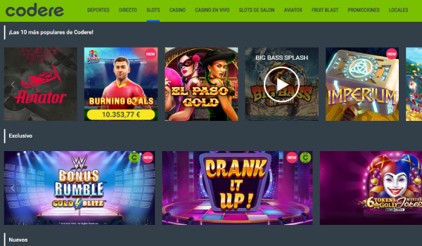 codere juegos de casinos online