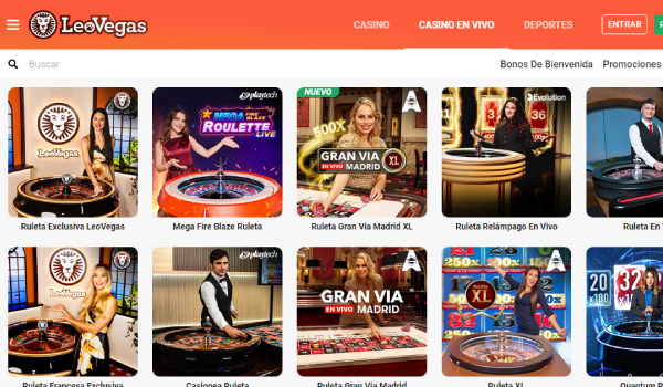 leo vegas casino en vivo