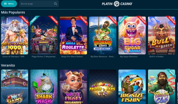 Platin casino tragaperras