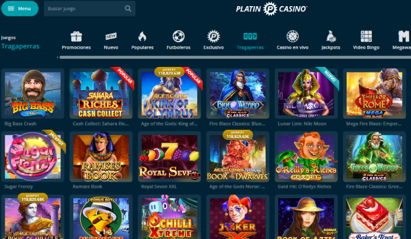 Platin casino juegos