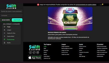 swift casino promociones