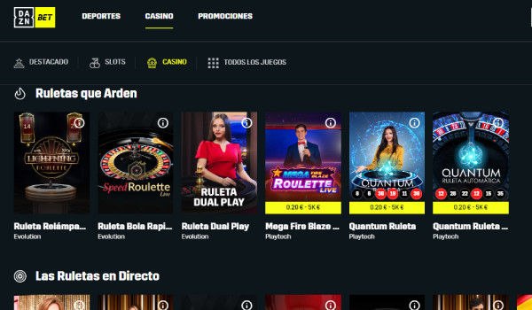 dazn bet juegos