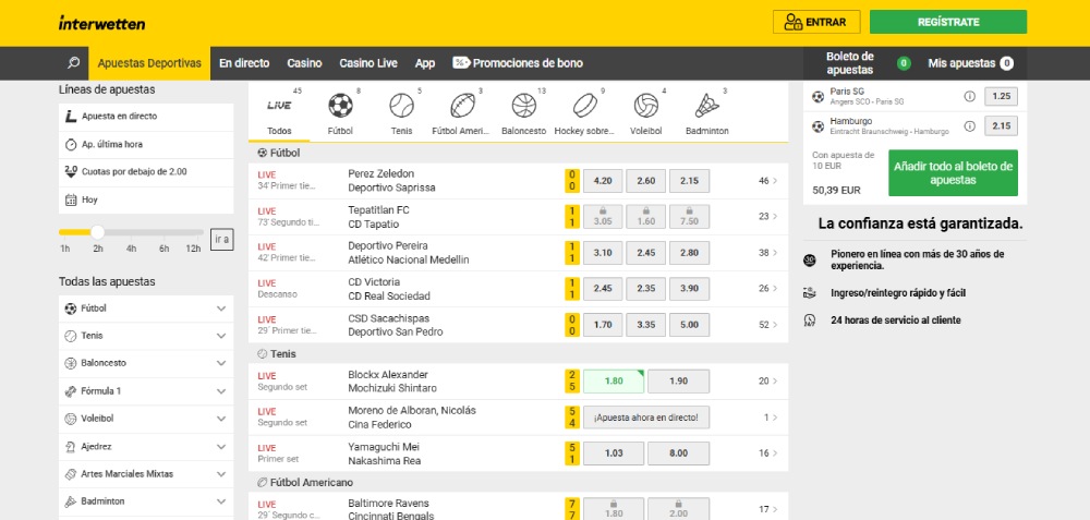 Interwetten Apuestas