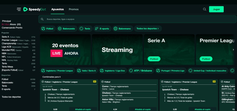 Apuestas en Speedybet